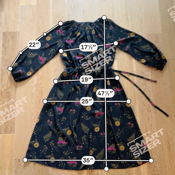 Uniqlo Black Floral Midi Dress gently worn - Picture 11 of 15